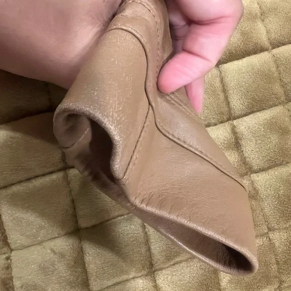 ✨✨✨White House Black Market Light Brown/ Carmel GENUINE Leather Jacket✨✨✨ - Picture 8 of 10